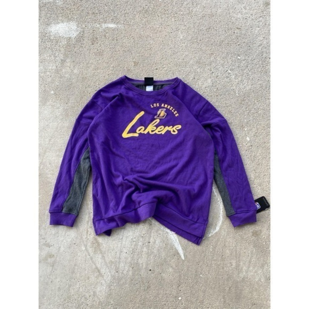 Los Angeles Lakers Shirt Juniors Medium NBA Basketball Crewneck Sweatshirt‎ Long